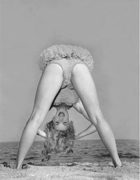 Betty Brosmer Upside Down Photo Print - Playful Art for Home Decor