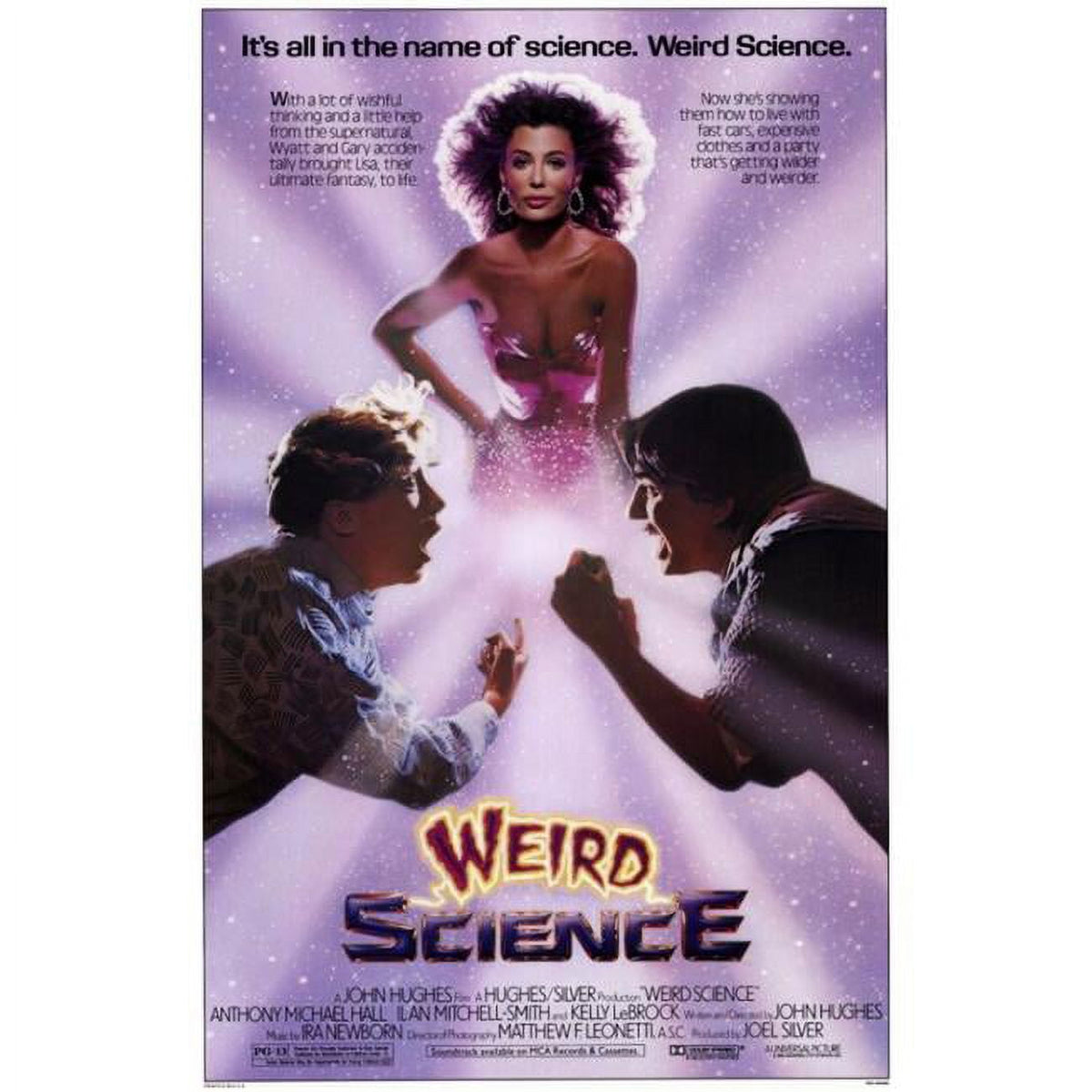 Weird Science movie poster 11x17 showcasing iconic comedy imagery.