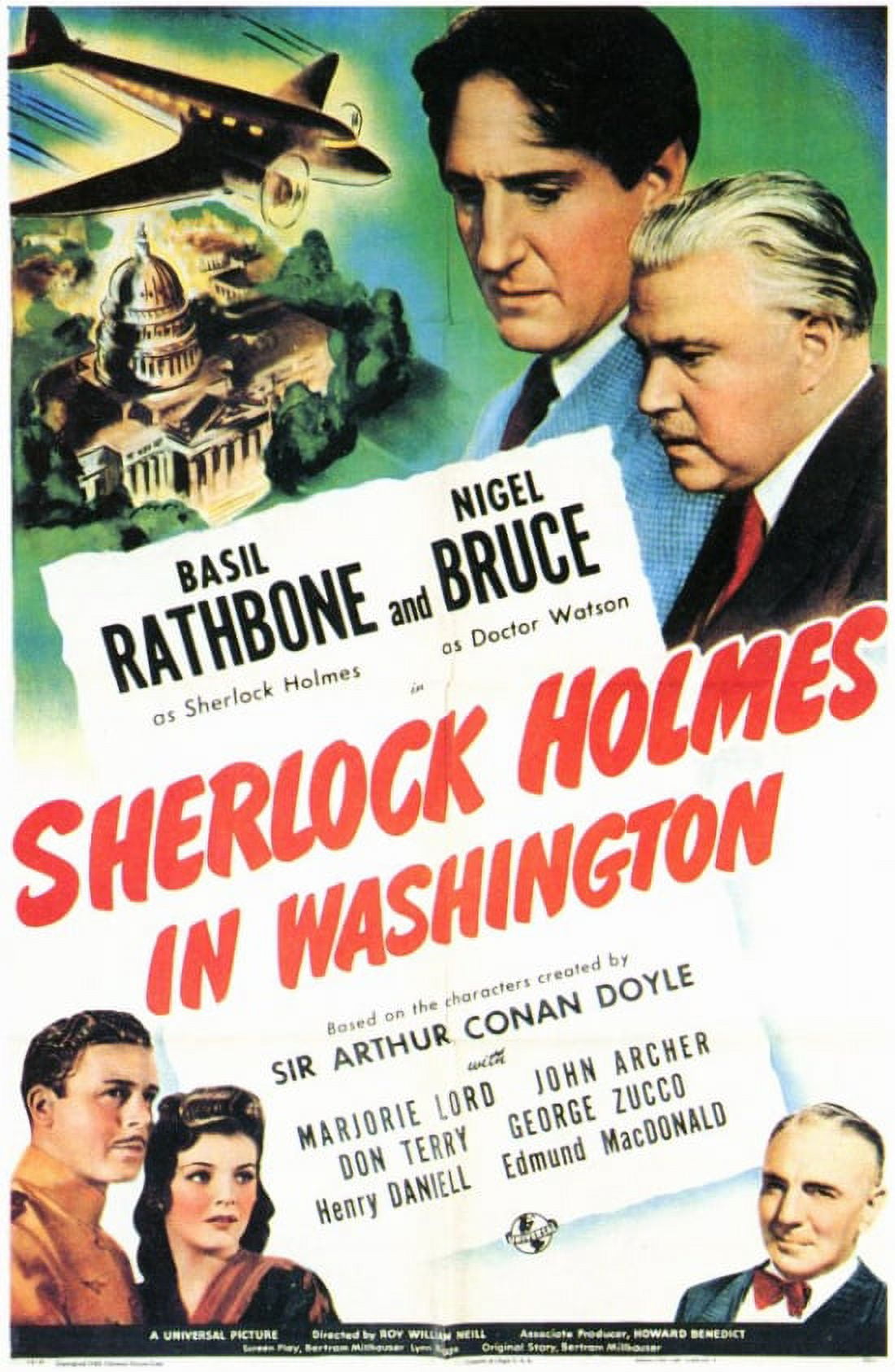 Sherlock Holmes in Washington Movie Poster 11x17