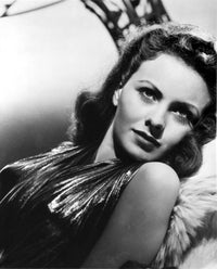 A classic portrait photo print of Jeanne Crain, showcasing Hollywood elegance.
