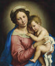 The Madonna and Child art print by Giovanni Battista Salvi da Sassoferrato, showcasing classic beauty.