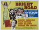 Bright Road movie poster featuring Dorothy Dandridge and Harry Belafonte from the classic 1953 film.