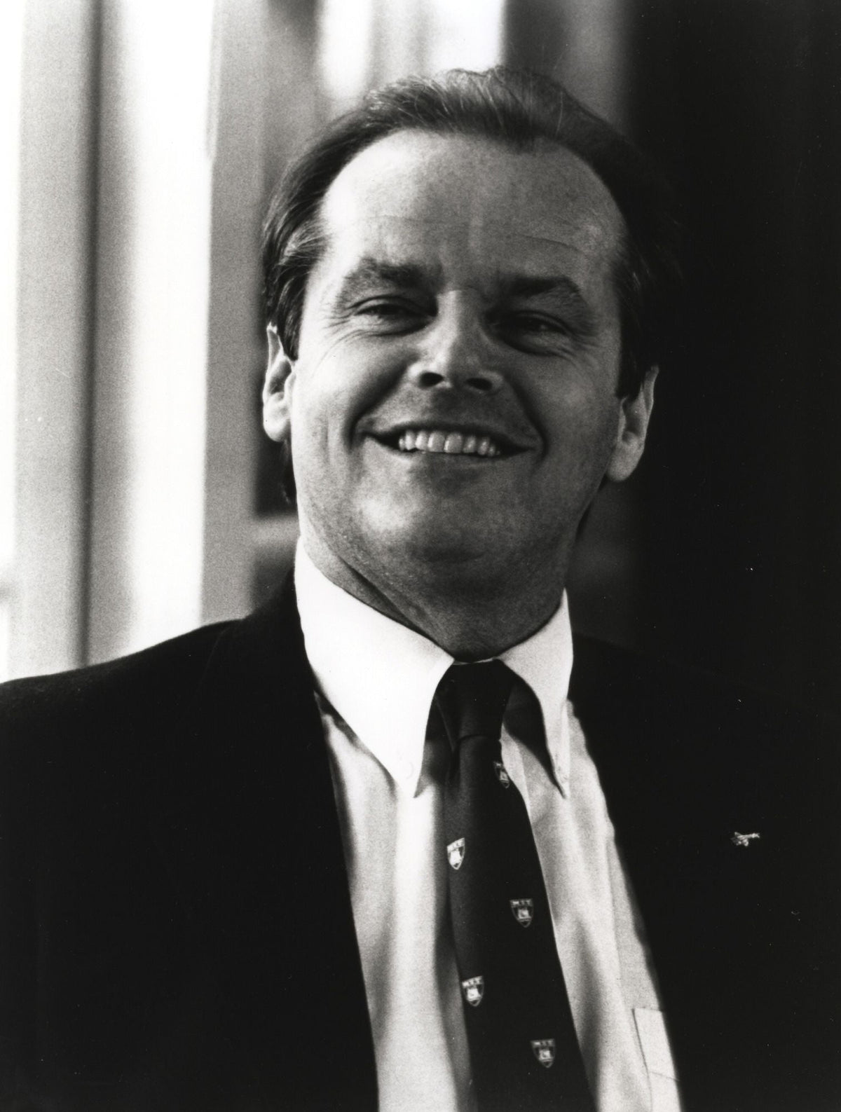 Jack Nicholson smiling photo print showcasing his iconic grin.