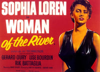 Woman of the River movie poster print featuring Sophia Loren, 1955