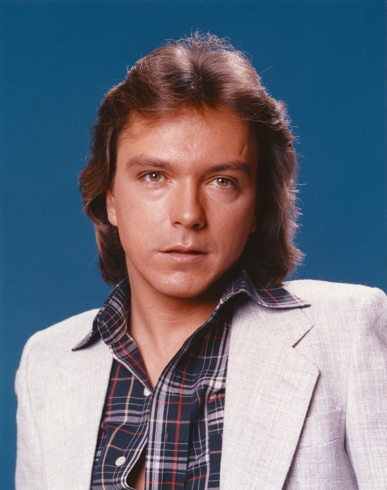 David Cassidy portrait photo print in white coat, 8 x 10.