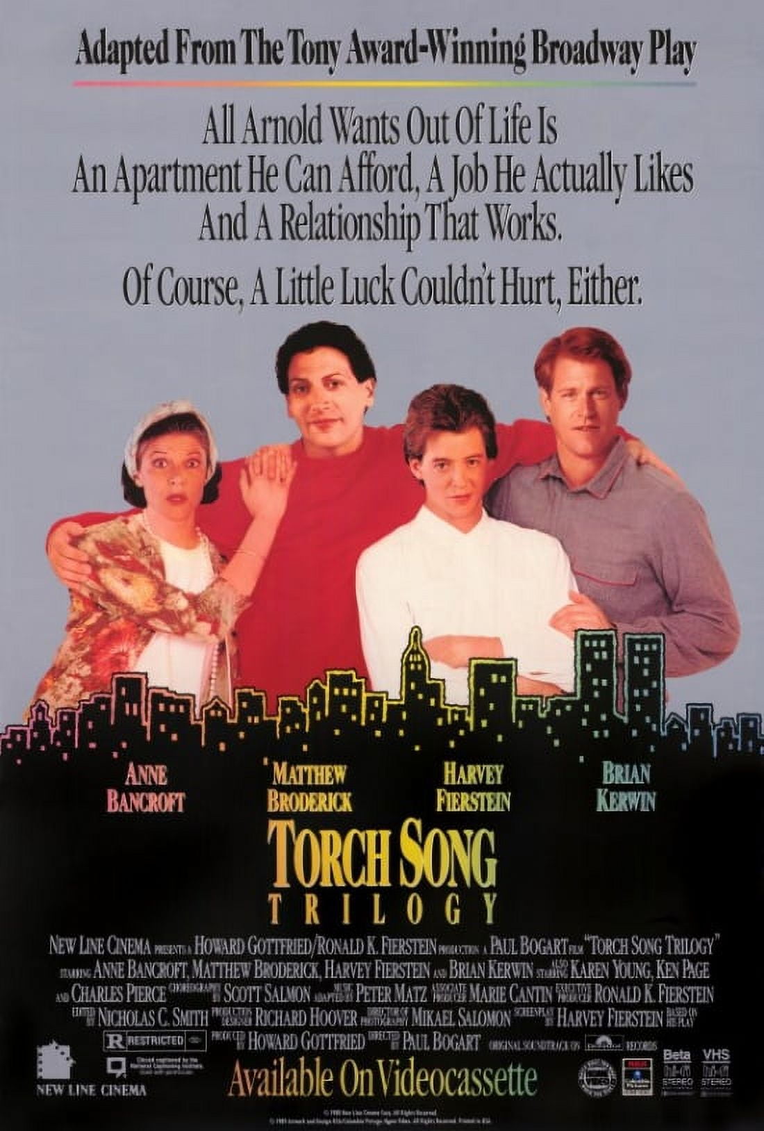 Torch Song Trilogy Movie Poster Print 27x40