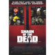 Shaun of the Dead Movie Poster Print featuring iconic characters in a zombie comedy scene.