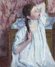 Girl Arranging Her Hair Art Print by Mary Cassatt, Oil on Canvas