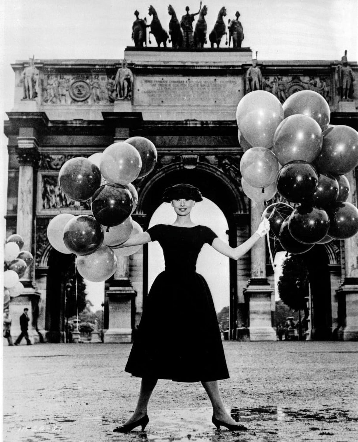 Audrey Hepburn Funny Face Black Dress Photo Print