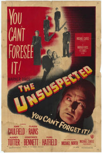 The Unsuspected Movie Poster - 11x17 print featuring classic cinema design.