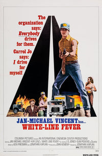 White Line Fever movie masterprint poster featuring Jan-Michael Vincent, 1975.