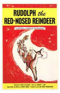 Rudolph the Red-Nosed Reindeer movie poster in 11x17 size.