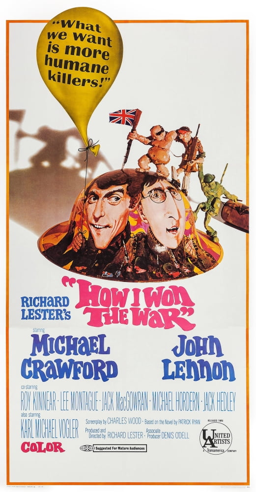 How I Won The War movie poster print featuring Michael Crawford and John Lennon, 1967.
