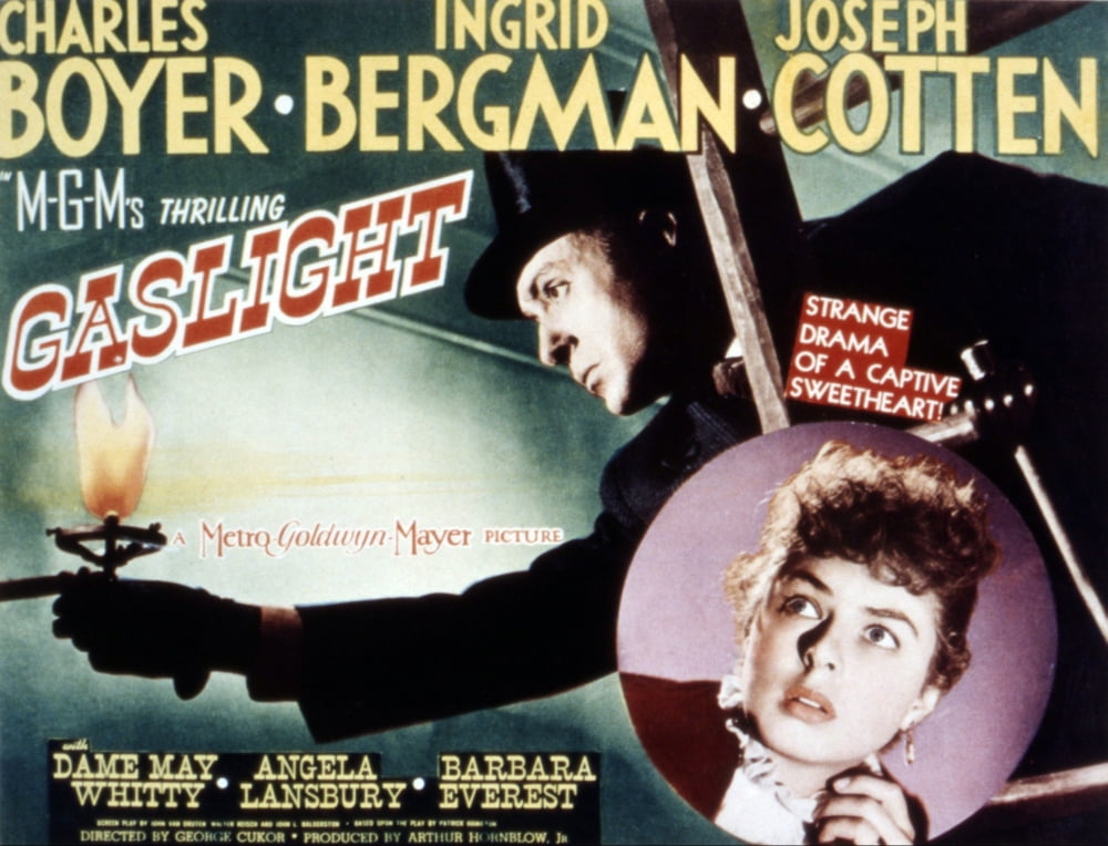 Gaslight Movie Masterprint Poster featuring Charles Boyer and Ingrid Bergman, 1944, 14x11