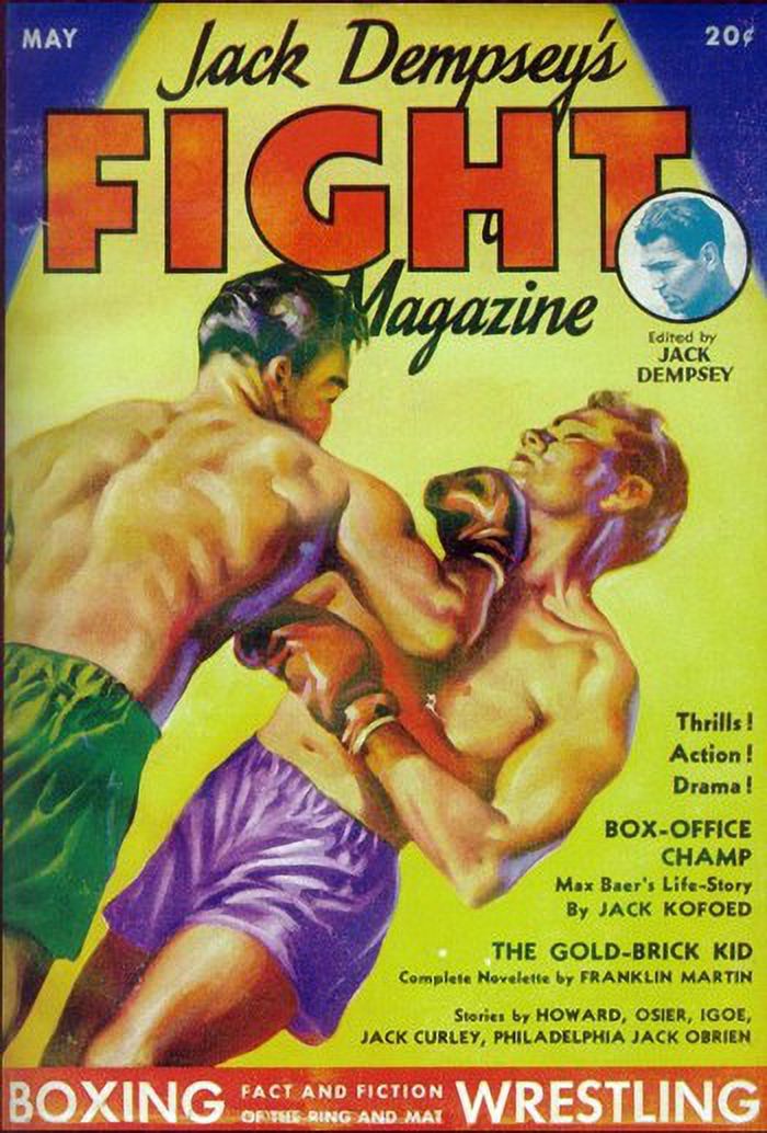 Jack Dempsey's Fight Magazine movie poster 11x17