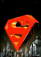 Superman: Doomsday movie poster print showcasing iconic battle scene.