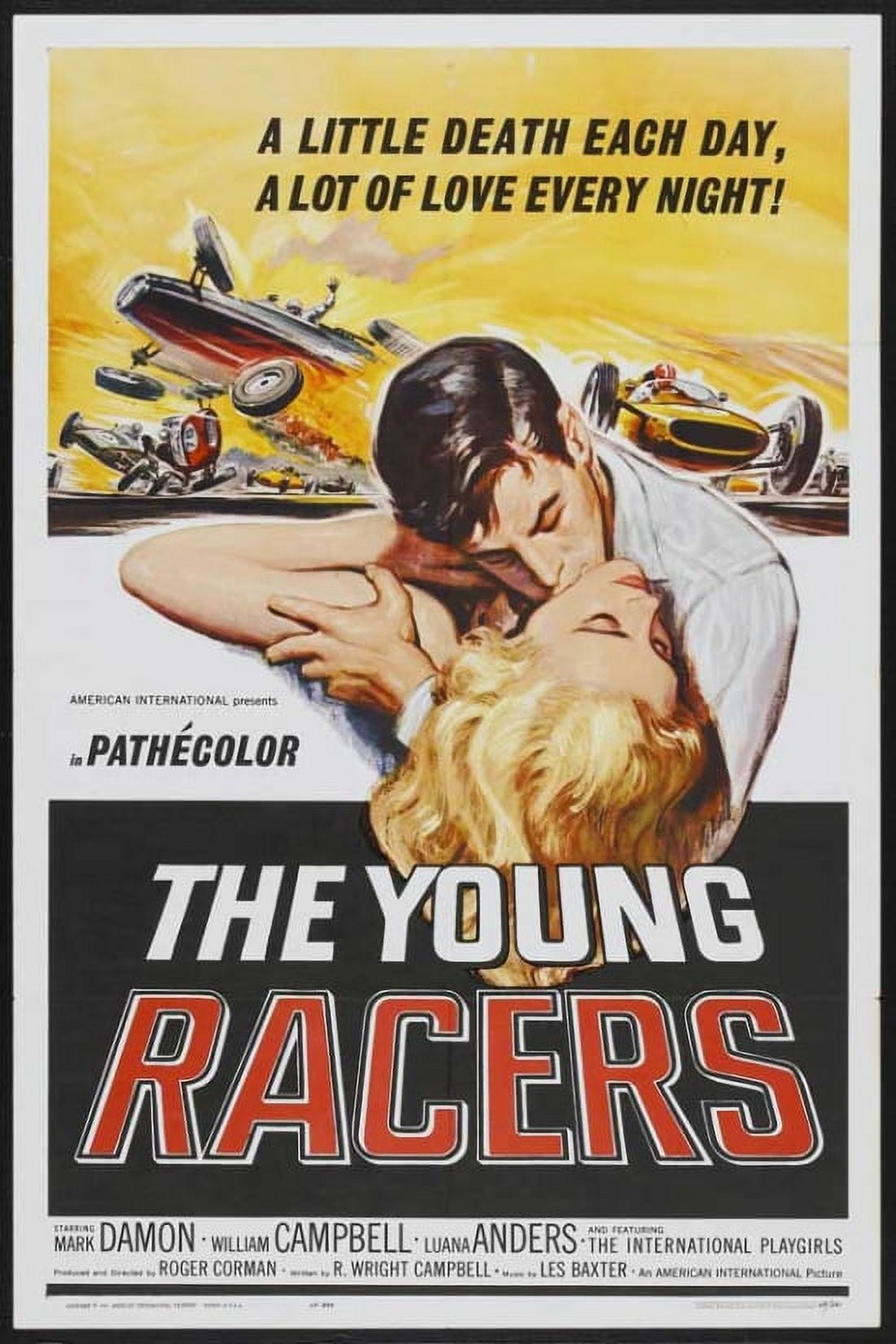 The Young Racers movie poster print 27x40