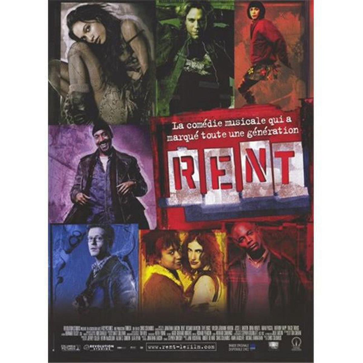 Rent Movie Poster 11x17 print showcasing vibrant colors and iconic design.