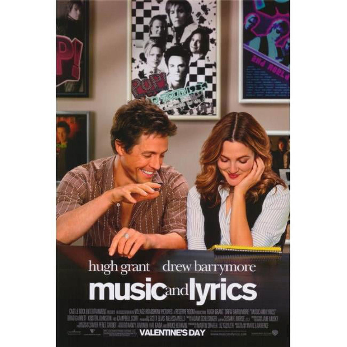 Music and Lyrics Movie Poster Print 27x40 - vibrant design