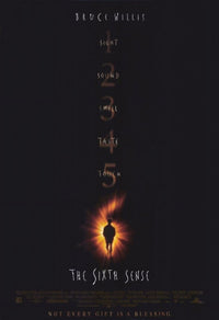 The Sixth Sense movie poster in 11x17 size, showcasing suspenseful cinematic art.