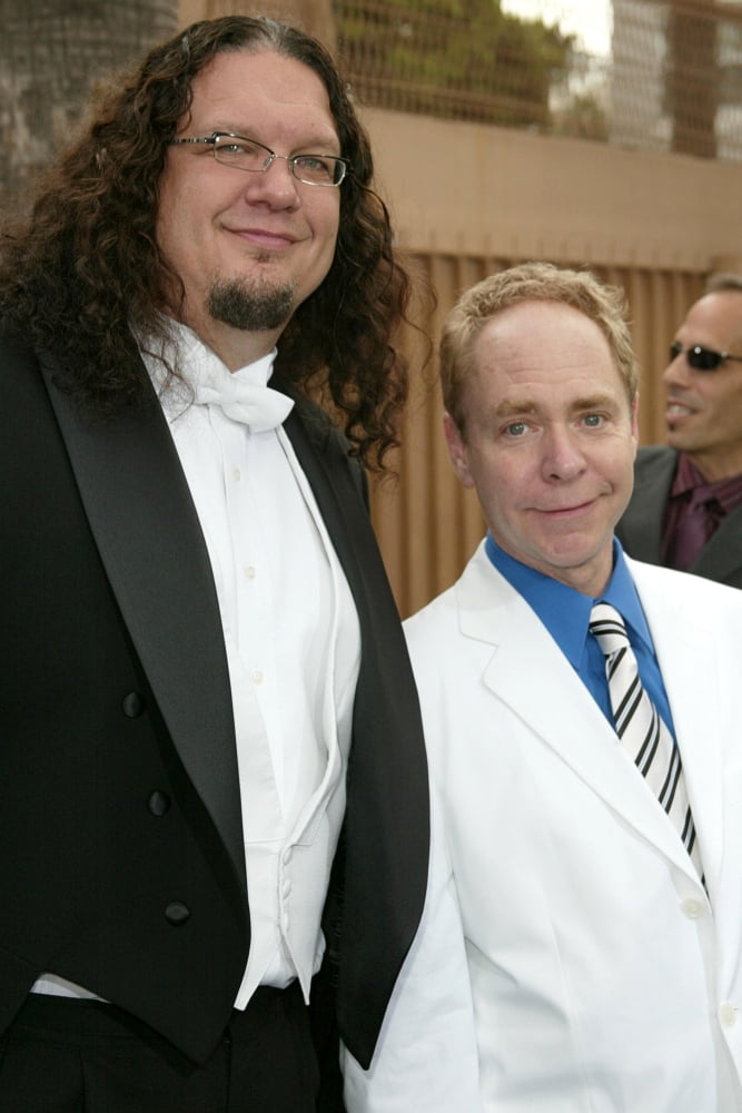 Photo print of Penn and Teller at The Aristocrats premiere, 2005