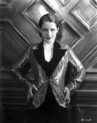 Norma Shearer classic photo print with hands on hips.