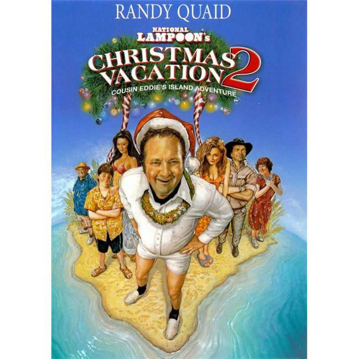 Cousin Eddie's Island Adventure movie poster from National Lampoon's Christmas Vacation 2, 27 x 40 print.