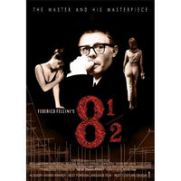 Federico Fellini's 8½ movie poster print in 27 x 40 size.