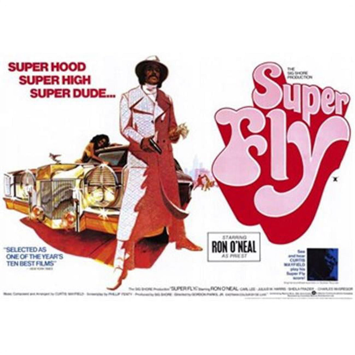 Superfly Movie Poster showcasing vibrant colors and iconic design.