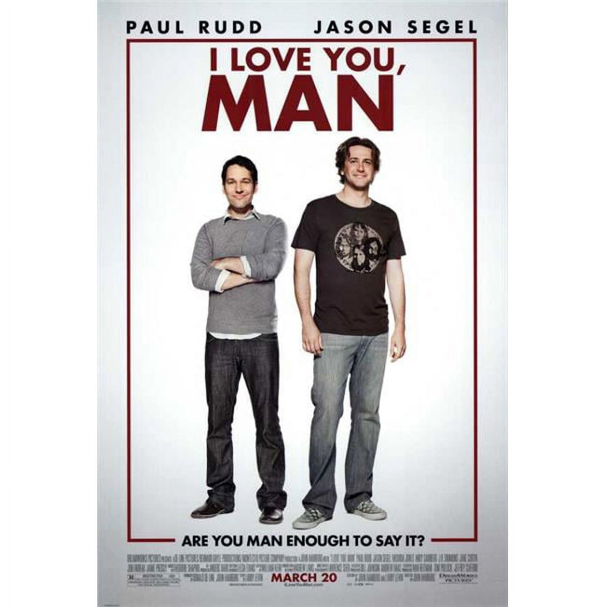 I Love You Man movie poster print 27x40 inches.