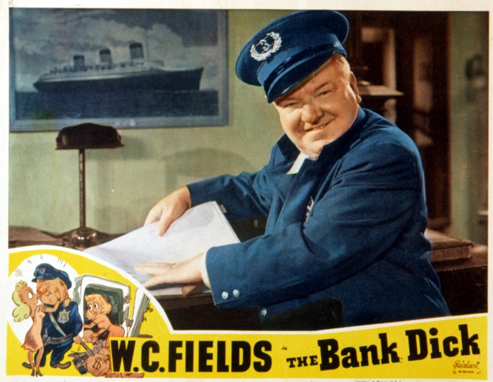 The Bank Dick W.C. Fields 1940 Movie Masterprint Poster - 14x11
