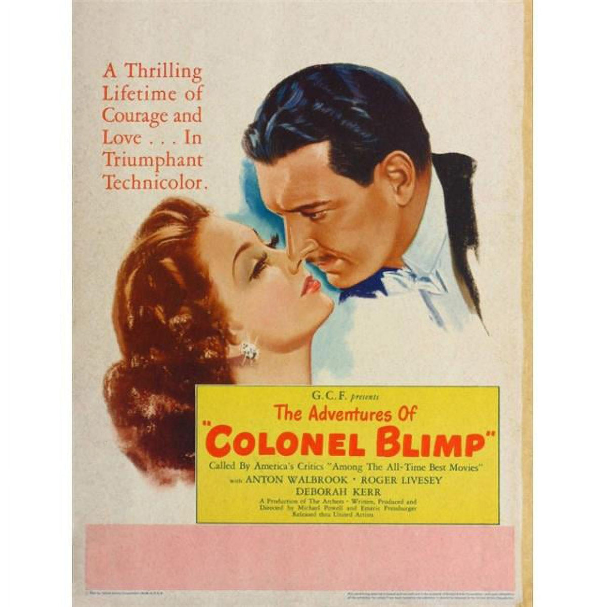The Life and Death of Colonel Blimp Movie Poster Print 27x40