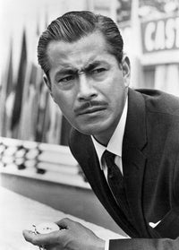 Grand Prix movie poster featuring Toshiro Mifune, masterprint on premium paper.