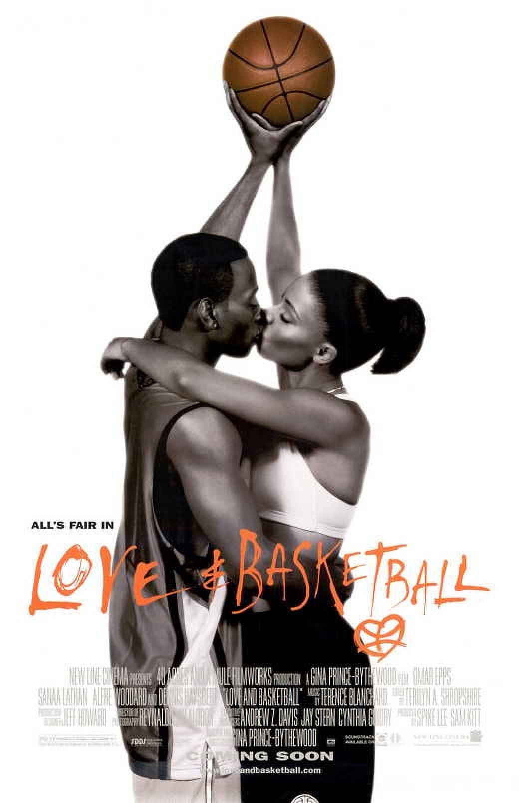 Love and Basketball Movie Poster in 11x17 size