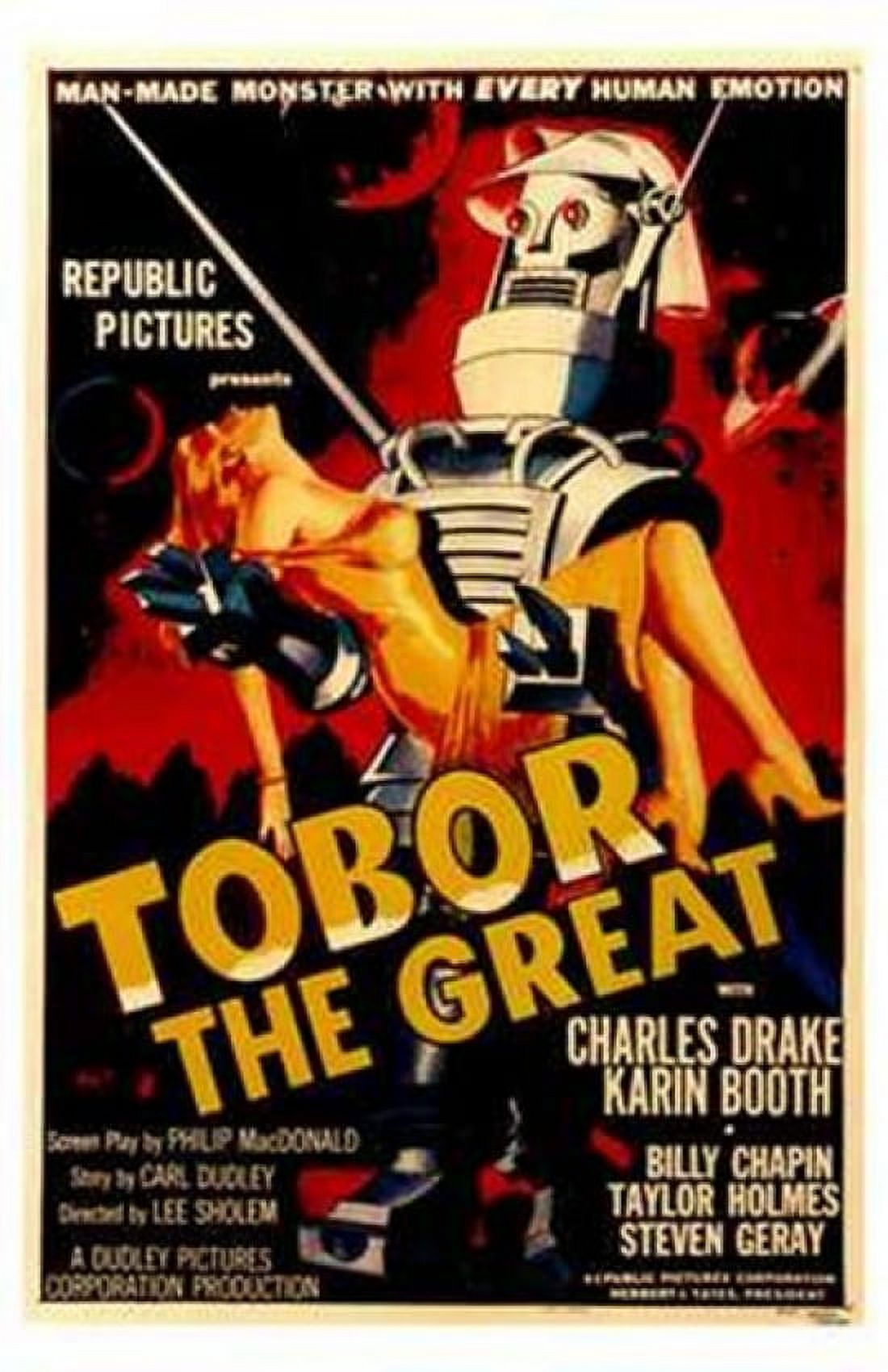 Tobor the Great movie poster 11x17 vintage print