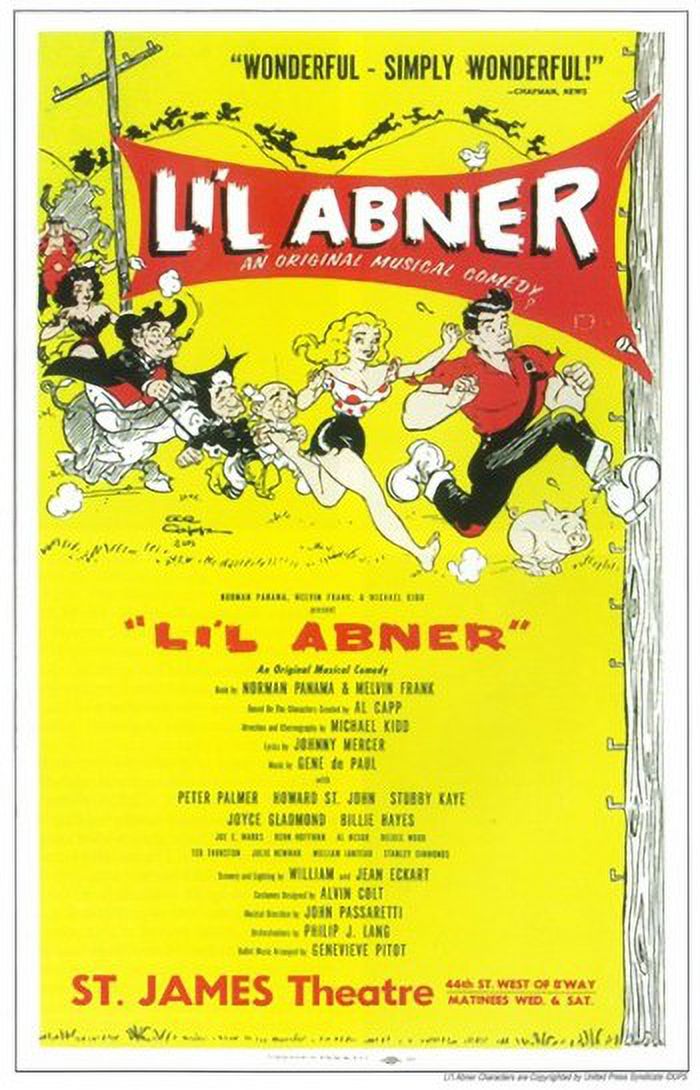 Li'l Abner Broadway movie poster print - 11x17 size