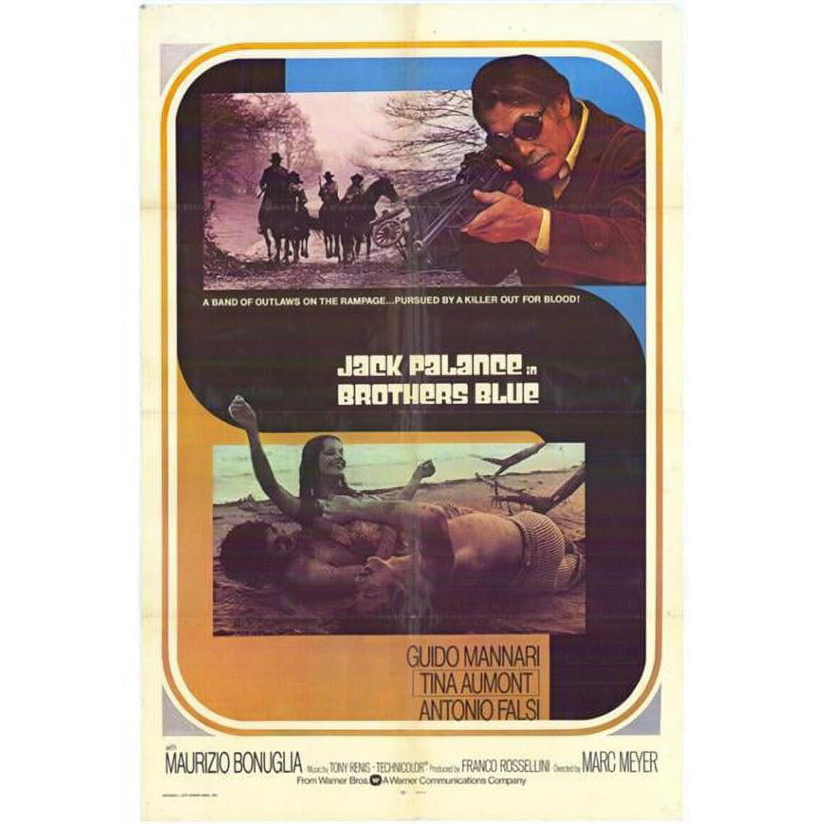 Brothers Blue Movie Poster 11x17 print showcasing vibrant movie art