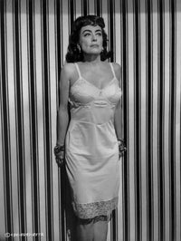 Joan Crawford Classic Portrait Photo Print in White Spaghetti Dress