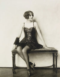 Barbara Stanwyck Flapper Photo Print showcasing classic Hollywood glamour