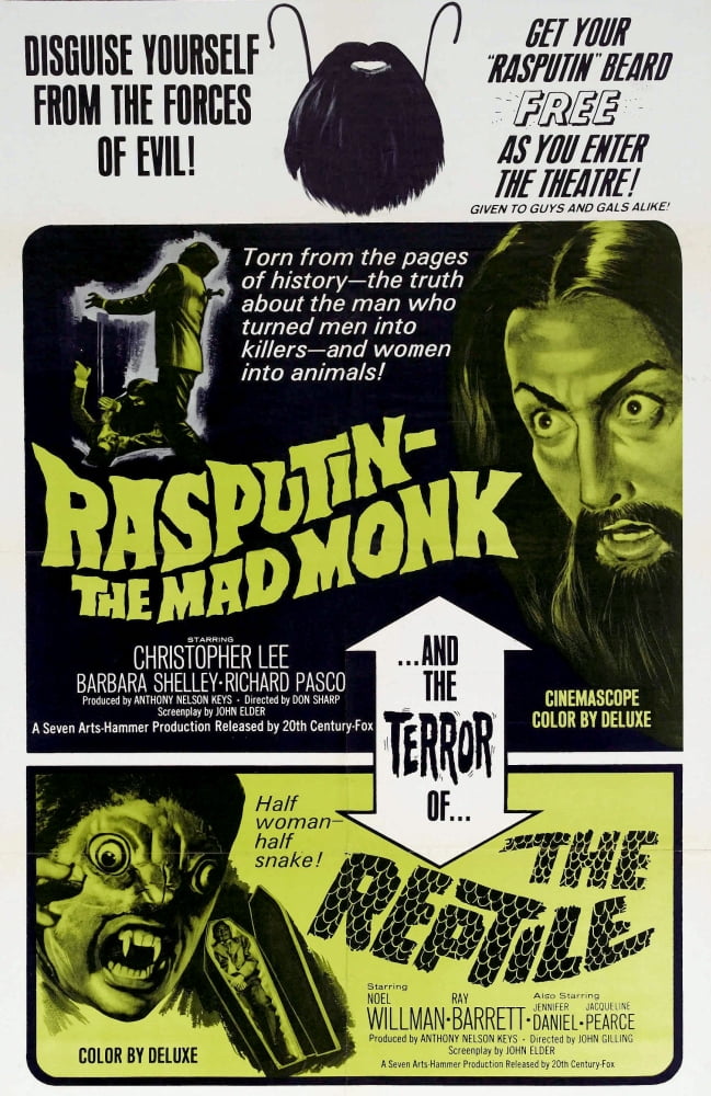 Rasputin: The Mad Monk Movie Poster Masterprint 11x17