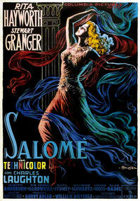 1953 Salome movie poster art featuring Rita Hayworth