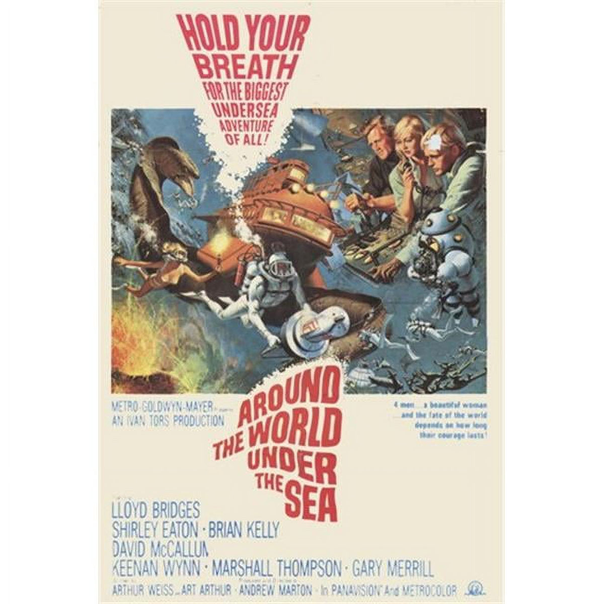 Around the World Under the Sea Movie Poster 11x17 print