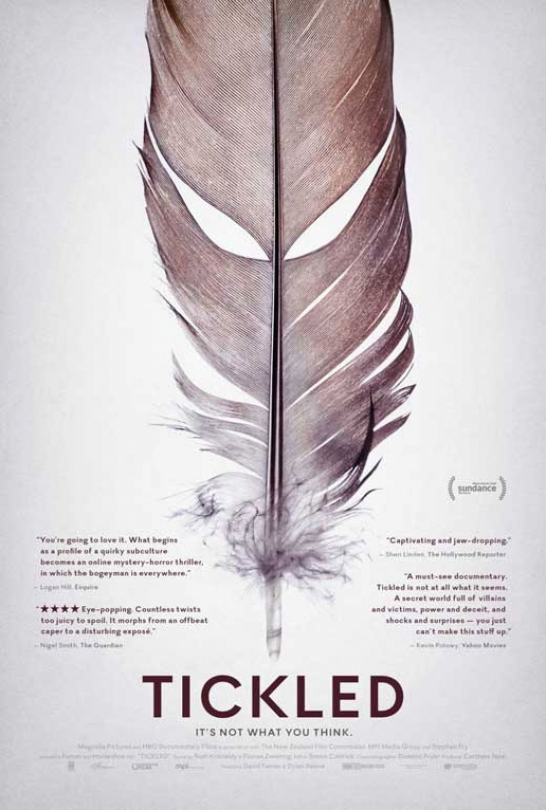 Tickled movie poster print in 11x17 size showcasing vibrant artwork.
