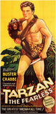 Tarzan the Fearless Movie Poster 11x17 print featuring Tarzan in action.