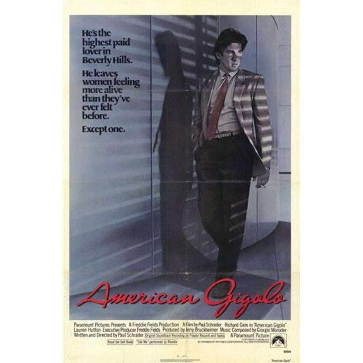American Gigolo Movie Poster 11x17 print showcasing iconic film imagery.