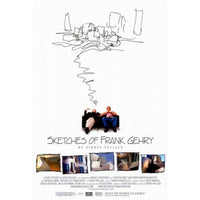 Sketches of Frank Gehry Movie Poster 11x17 print featuring architectural designs.