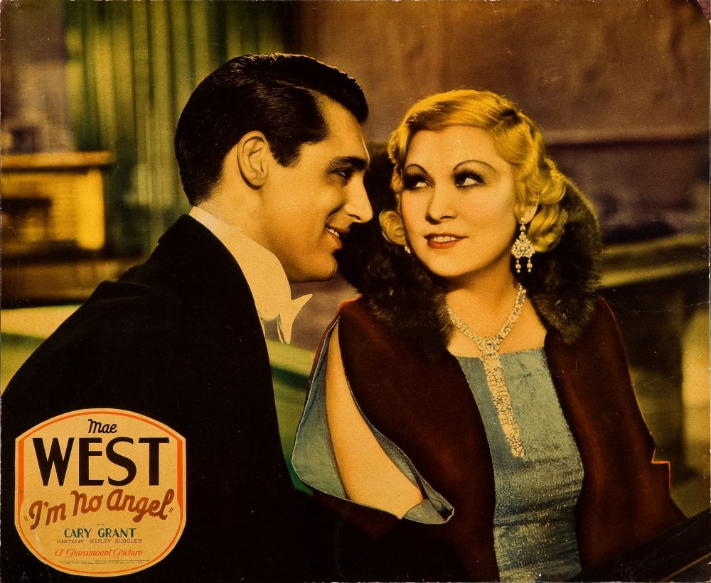 I'm No Angel movie poster print featuring Cary Grant and Mae West