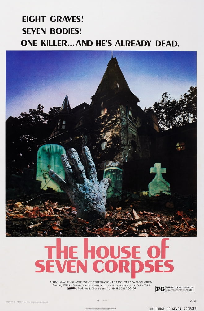 The House Of Seven Corpses 1974 Movie Masterprint Poster