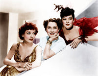 1939 photo print featuring Joan Crawford, Norma Shearer, and Rosalind Russell from The Women.