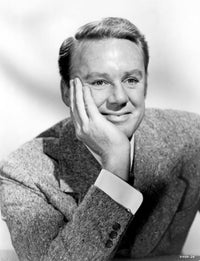 Van Johnson posed in suit photo print, classic cinema art.